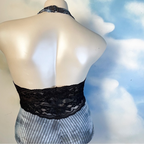 Handmade pinstripe tie dyed romper - Picture 4 of 7